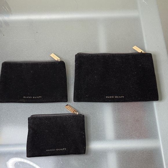 Gucci Black Velvet Pouch Trio - Picture 2 of 7